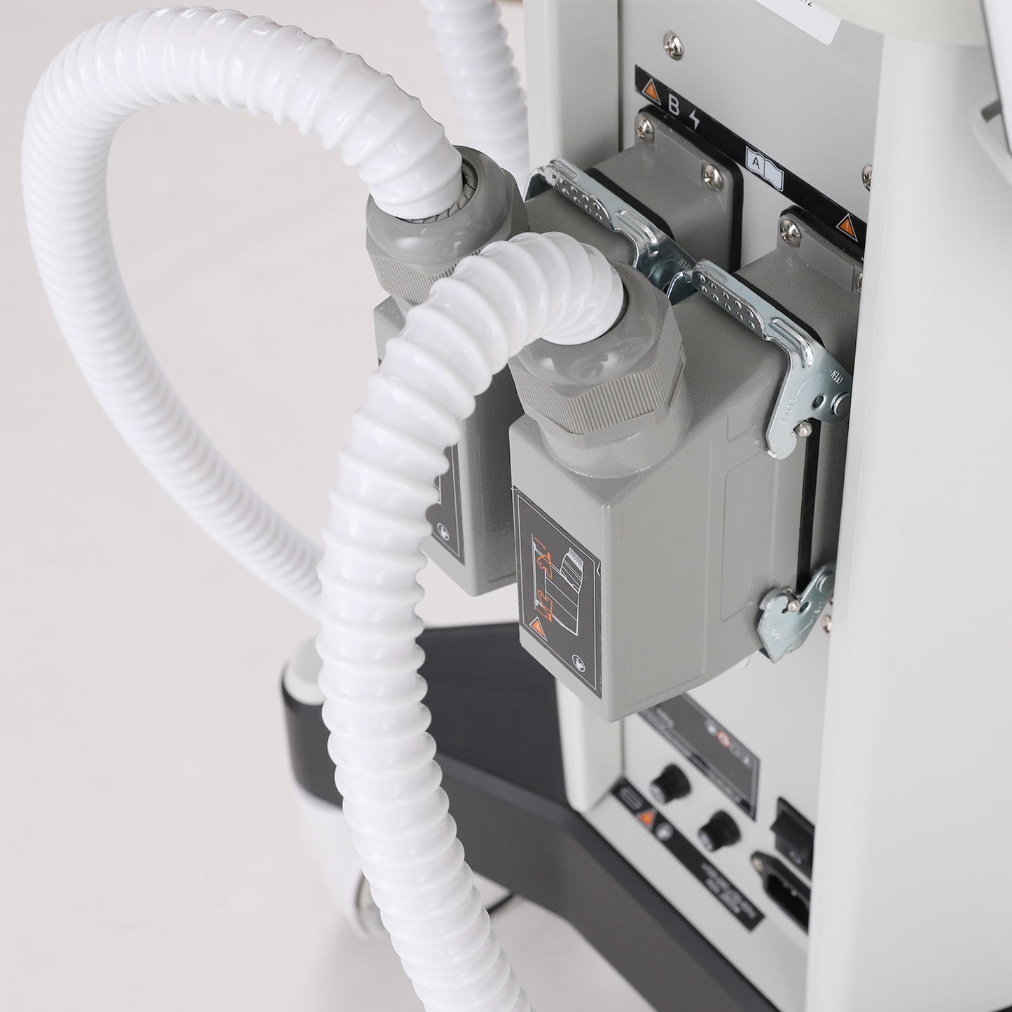 EMSculpt pro+ rear system connectors for treatment paddles and power supply