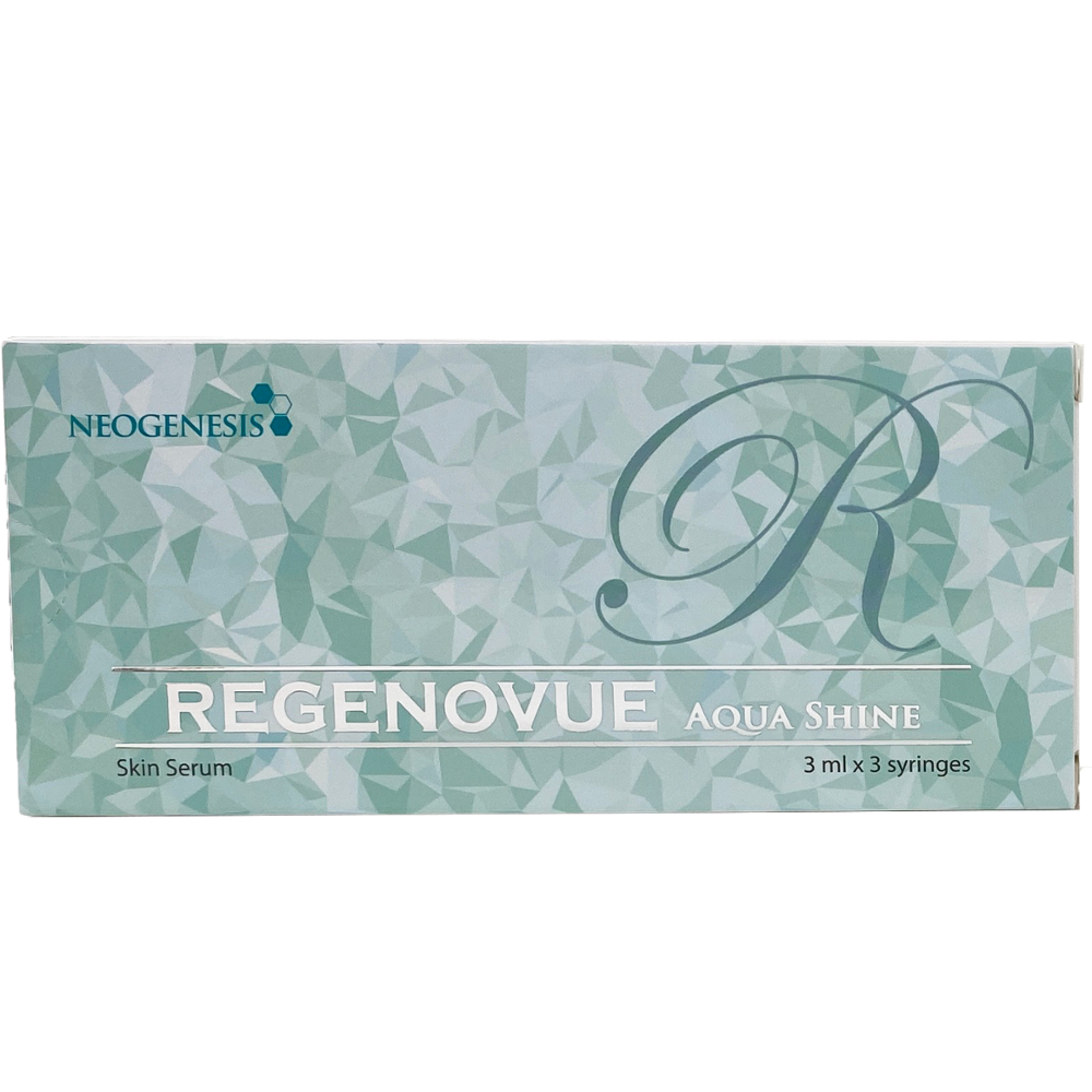 Regenovue Aquashine Plus 3x3ml syringes for skin rejuvenation