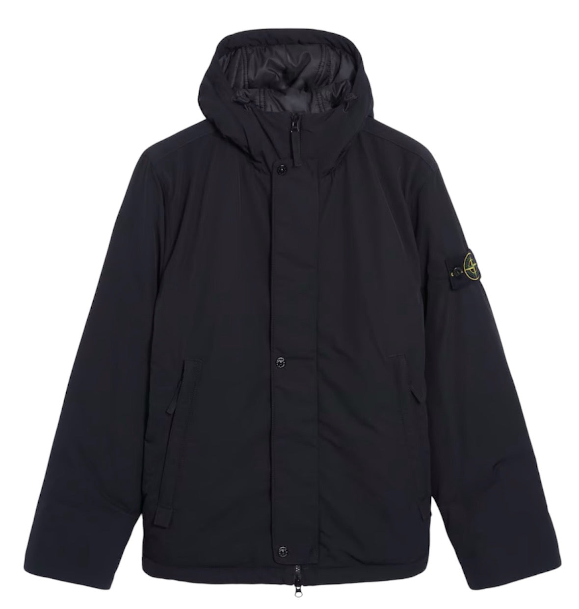 Stone Island hooded jacket made with Micro Twill and PrimaLoft® Gold insulation for warmth and comfort.