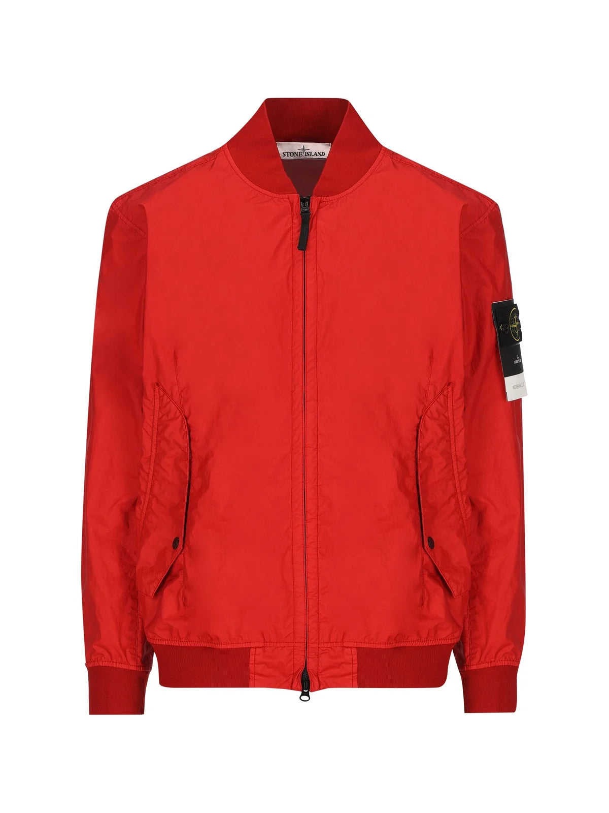 Stone Island Zip-Up Bomber Jacket – Lightweight & Durable Designer Outerwear