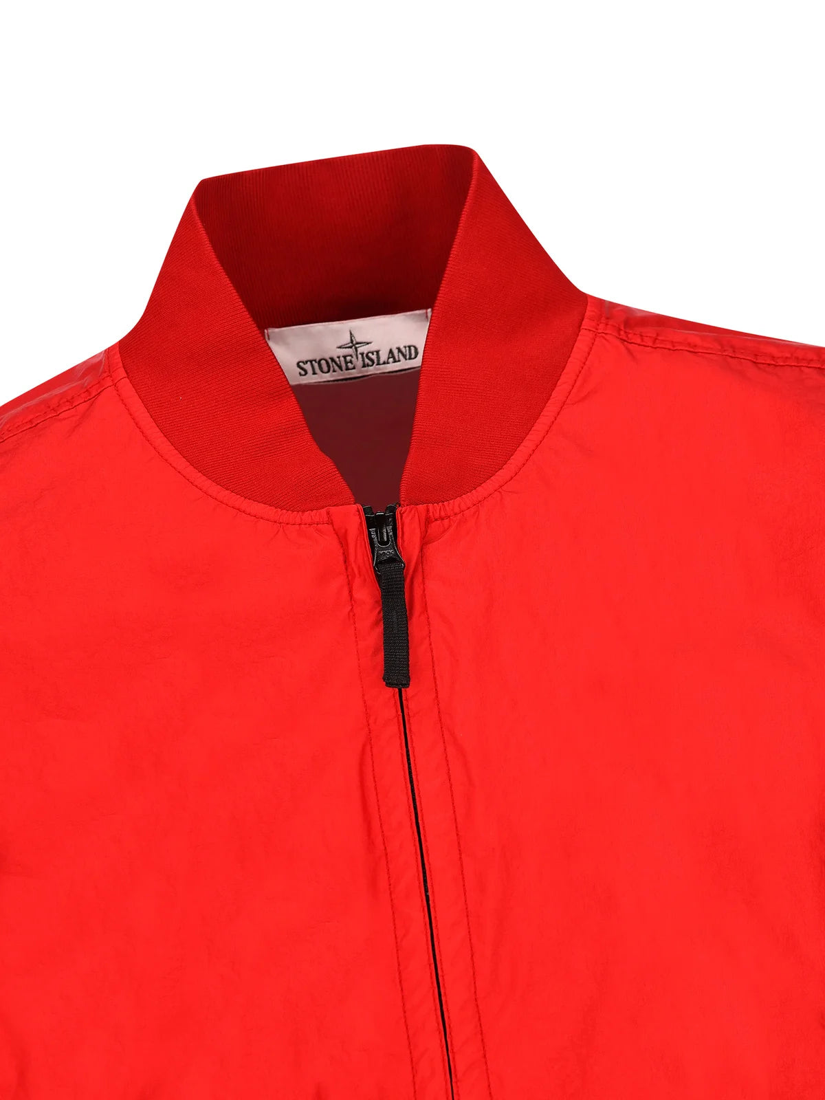 Premium Stone Island Bomber Jacket with Rib-Knit Collar & Weather-Resistant Fabric