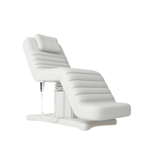 White massage chair on a white background