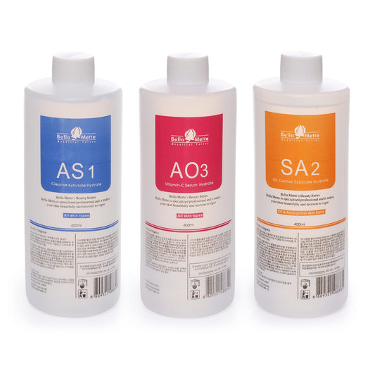 Bella Mette Aqua Peeling Facial Cleanser Set 3 x 400ml