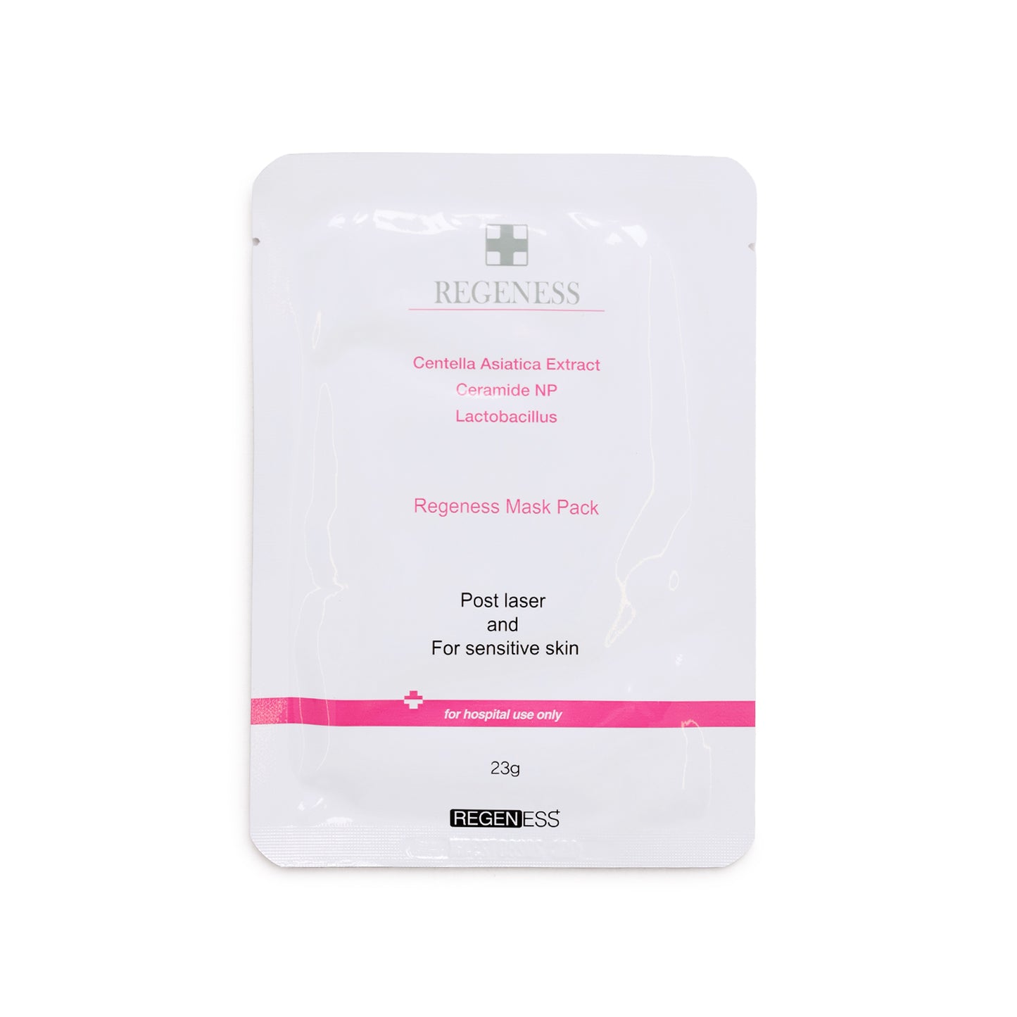 Regeness mask pack for post-laser use on a white background