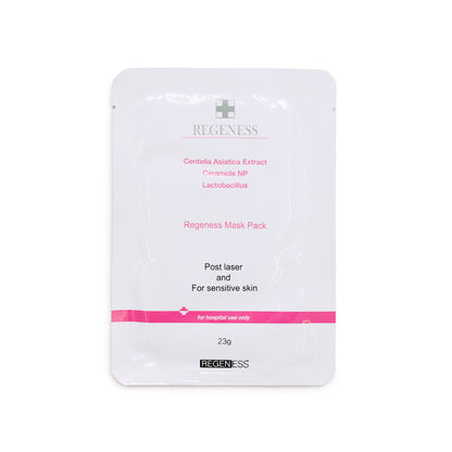 Regeness mask pack for post-laser use on a white background